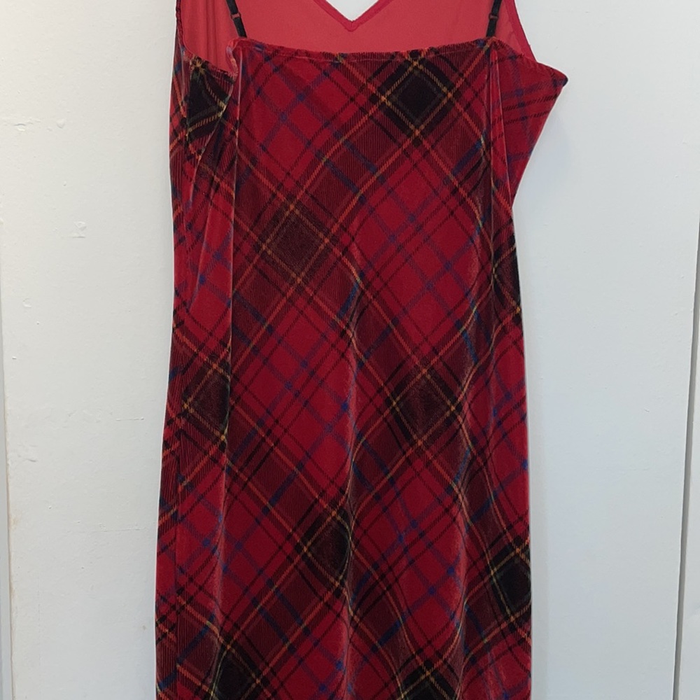 The Kooples red plaid velvet dress - Picture 6 of 7